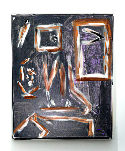 "DARK ROOM" 16" X 20" Acrylic Painting