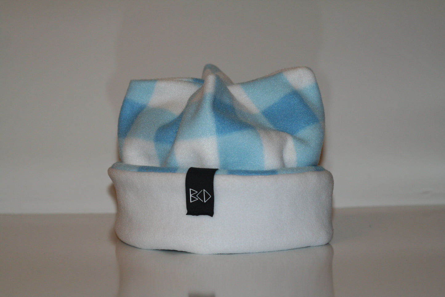 Handmade 4 Point Reversable Fleece Beanie